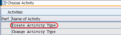 create activity type