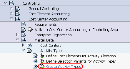 create activity types path