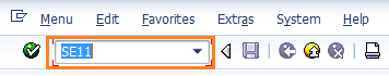 SE11 Transaction code