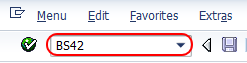 Transaction code BS42