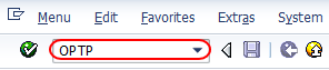 Transaction code OPTP