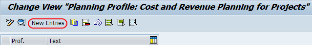 planning profile cost and revenue planning for project