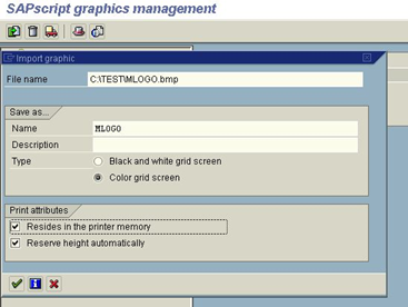 SAP script grapical management