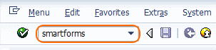 Transaction code SMARTFORMS