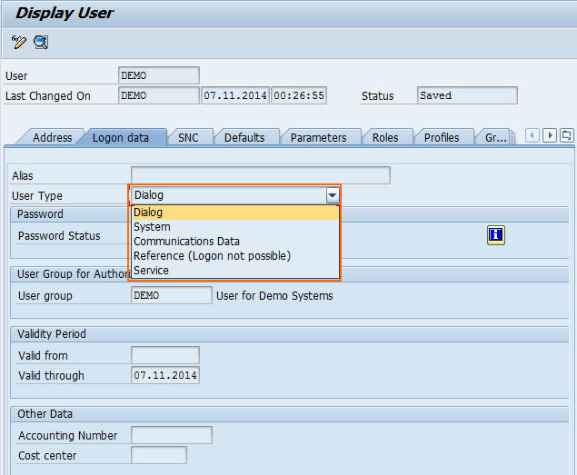 User Types In SAP SAP Training Tutorials