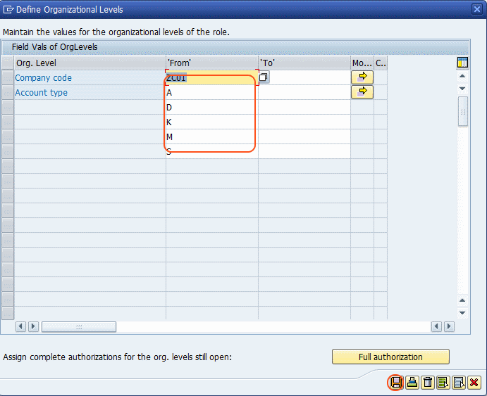 define orgaization levels derived roles