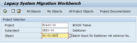 LSMW Workbench tool