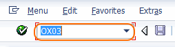 SAP transaction code Ox03