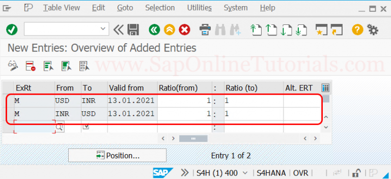 Define Translation Ratios For Currency Translation In Sap Hana