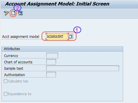 what is account assignment model in sap fico
