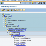 Display Recruitment Applicant Master Data in SAP