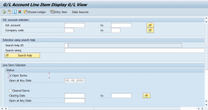 sap gl assignment number