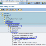 GL Account Line Item Display GL View in SAP