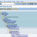 Check Vendor Bill of Exchange Payment SAP | SAP Menu Path