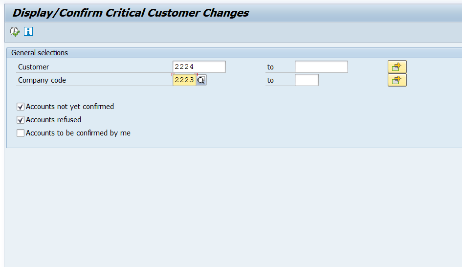 Confirm Critical Customer Changes in SAP