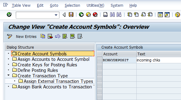 Create Accounts Symbols