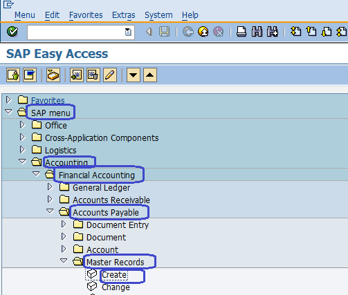 Create Vendor Master