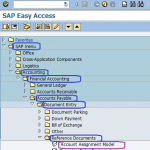 FKMT  Account Assignment model SAP Menu Path | Accounts Payable