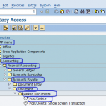 Post Vendor parked documents SAP | SAP Menu path