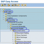 Post vendor Outgoing Payment SAP Menu Path | F-43 SAP