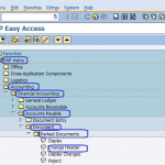 Vendor parked Documents Change header SAP Menu path