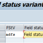 Define Field Status Variant in SAP | Field Status Group