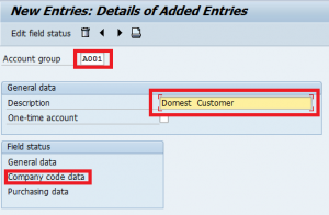 sap customer account assignment group configuration