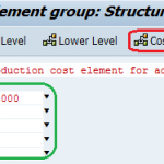 Create cost element group in SAP