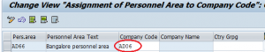 staff assignment code in sap