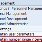 Number range intervals for personnel numbers in SAP