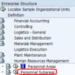 How to Define Personnel Subareas in SAP HR