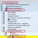 Infotype menu Configuration Steps SAP HR