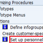 SAP Set up Personnel Actions Types in SAP