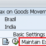 Maintain Excise Registrations in SAP