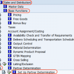 Define partner determination procedure in SAP