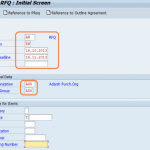 Create Request for Quotation (RFQ) in SAP