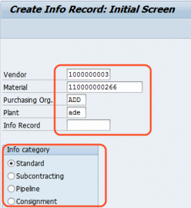 Create Purchasing Info Records in SAP MM - SAP Tutorials