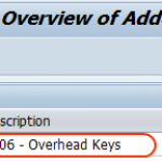 How to Define Overhead keys in SAP