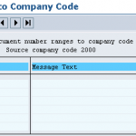 How to Copy document number ranges to company code in SAP (OBH1)