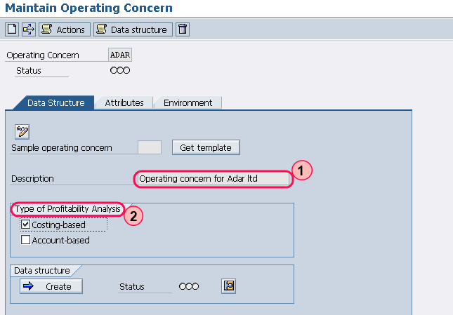 Operating Concern In Sap Fico Table