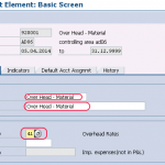 How maintain overhead cost elements in SAP