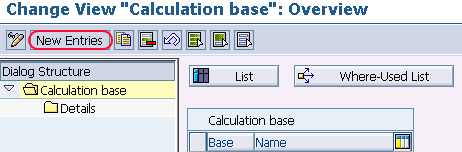 calculation base new entries