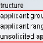 Application structure - Applicant group, Applicant range in SAP