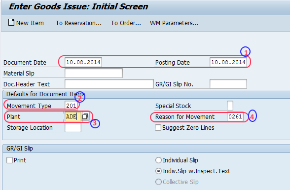 Post Goods Issue In SAP SAP Tutorial