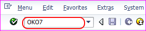 TRANSACTION CODE OKO7