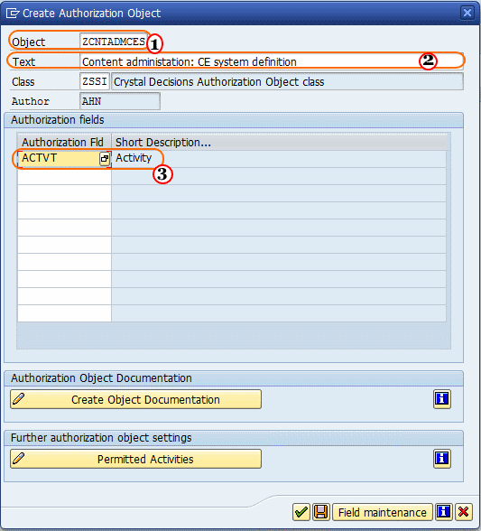 how-to-create-authorization-object-and-object-class-in-sap