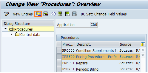 crear un nuevo procedimiento de fijación de precios en SAP CRM