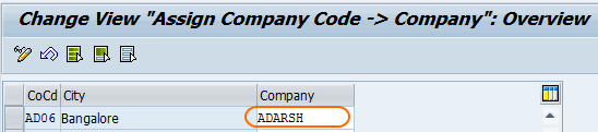 Assign company code to company in SAP