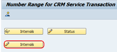 Mantener rangos de números para transacciones de CRM - Seleccionar intervalo de cambio