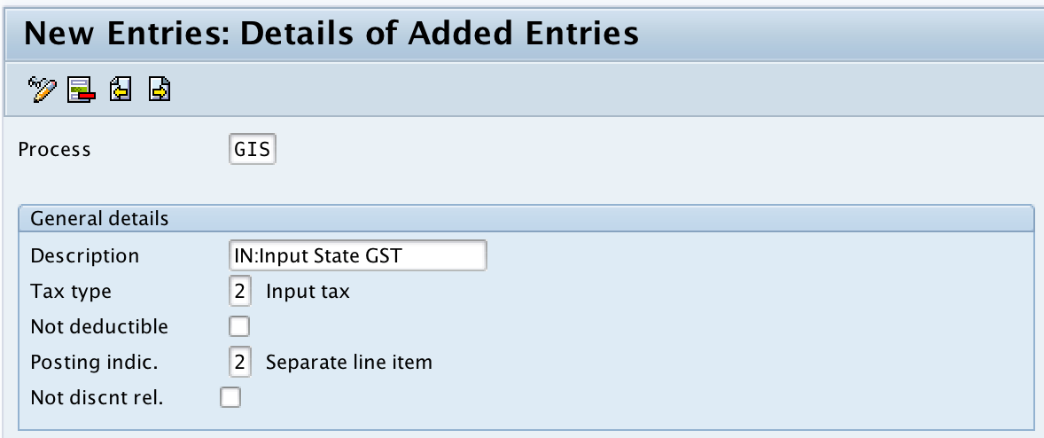 SAP Account key input state GST